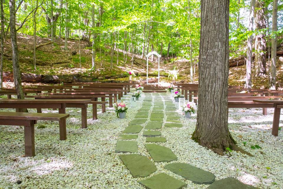 Outdoor ceremony site