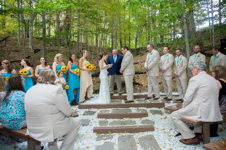 Outdoor ceremony site