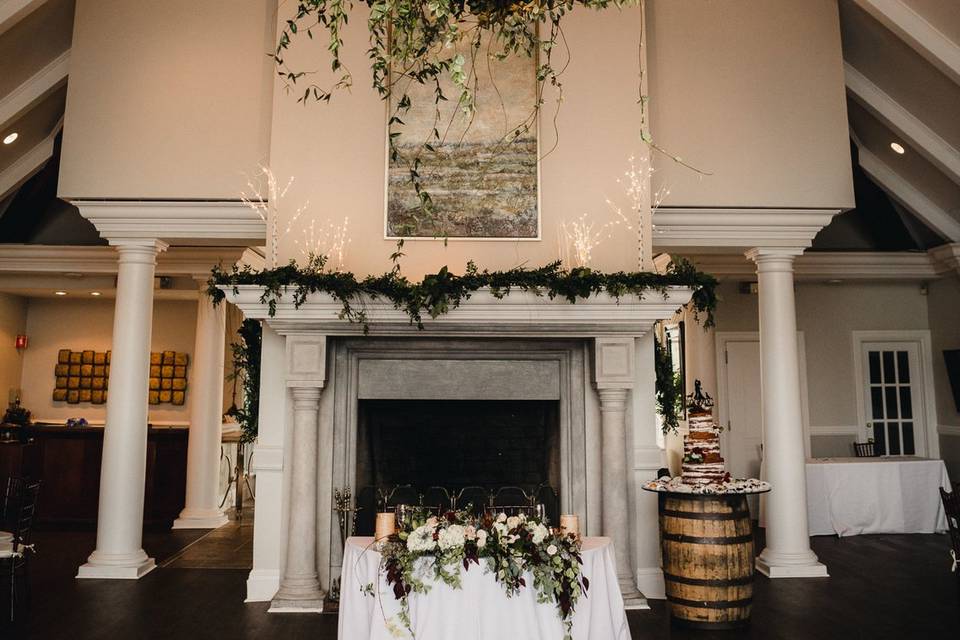 Main Dining Room fireplace.