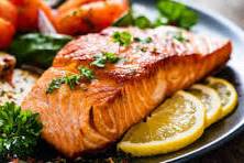 Grilled salmon