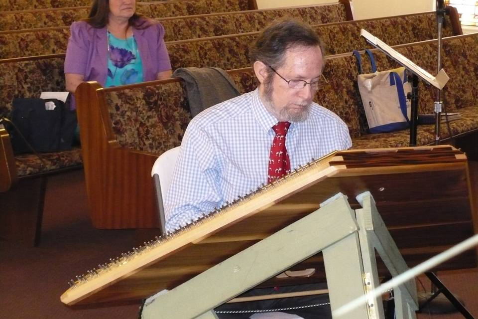 Playing for a wedding in Tifton, Georgia.