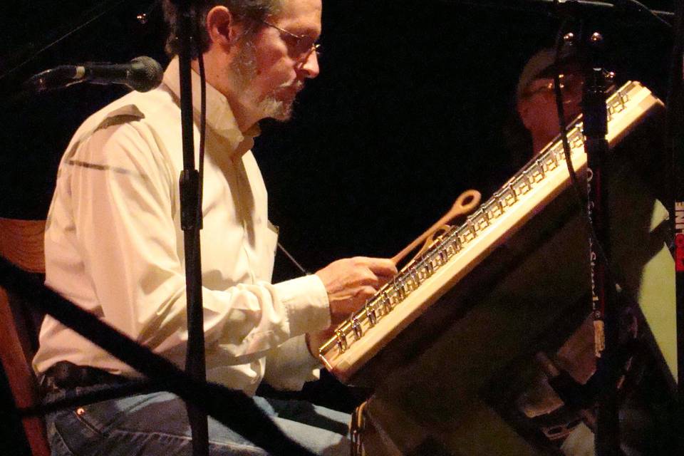 Jim on stage with the Ohio Valley Summer Theater group.