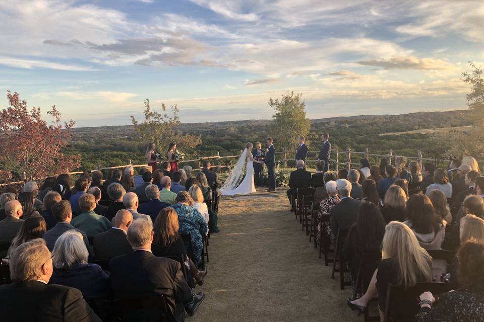 Ceremony setup