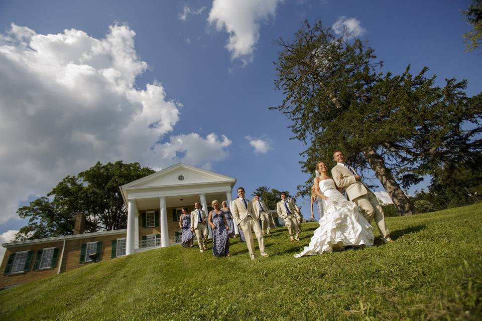 On to the reception at Bryn Du Mansion