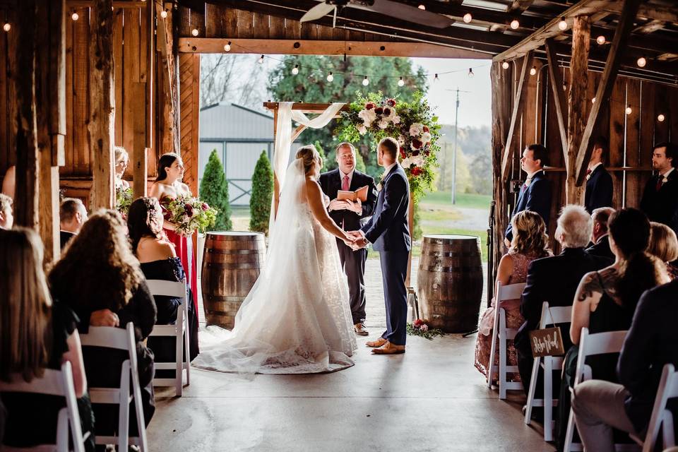 Barn Wedding Ceremony