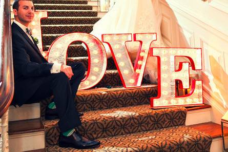 Love on stairs