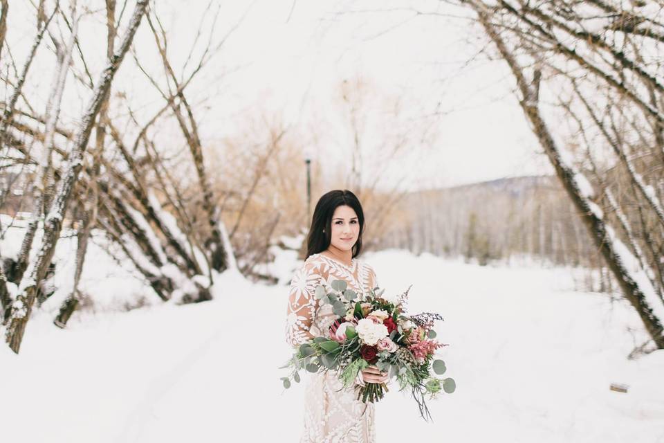 Whitefish MT Winter Wedding