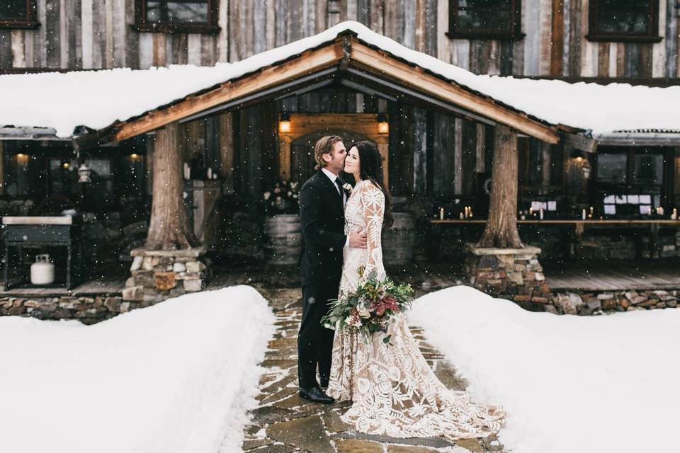 Bigfork Montana Winter Wedding