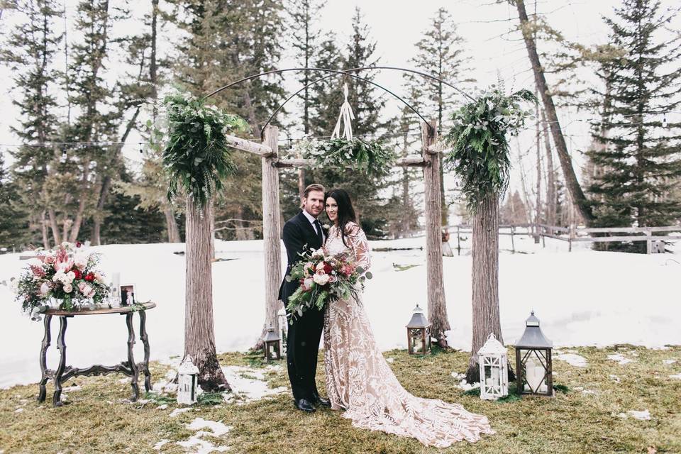 Bigfork Montana Winter Wedding