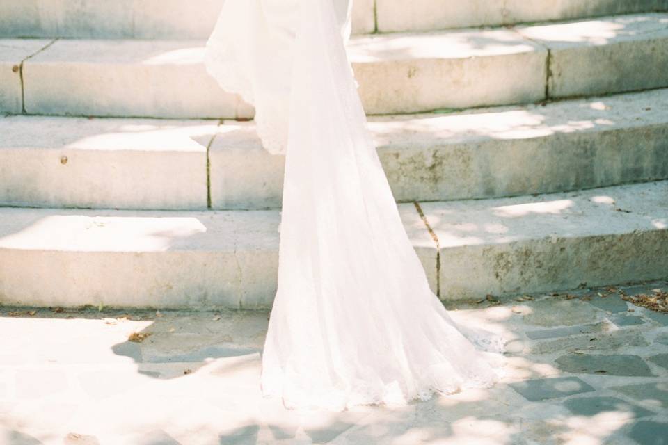 Sleek wedding dress