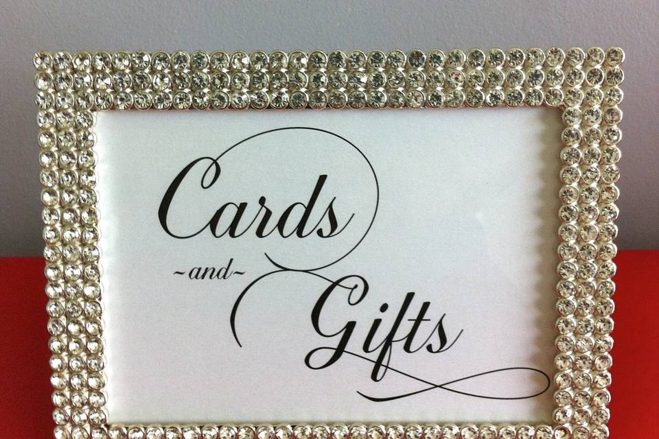 Cards and Gift Table