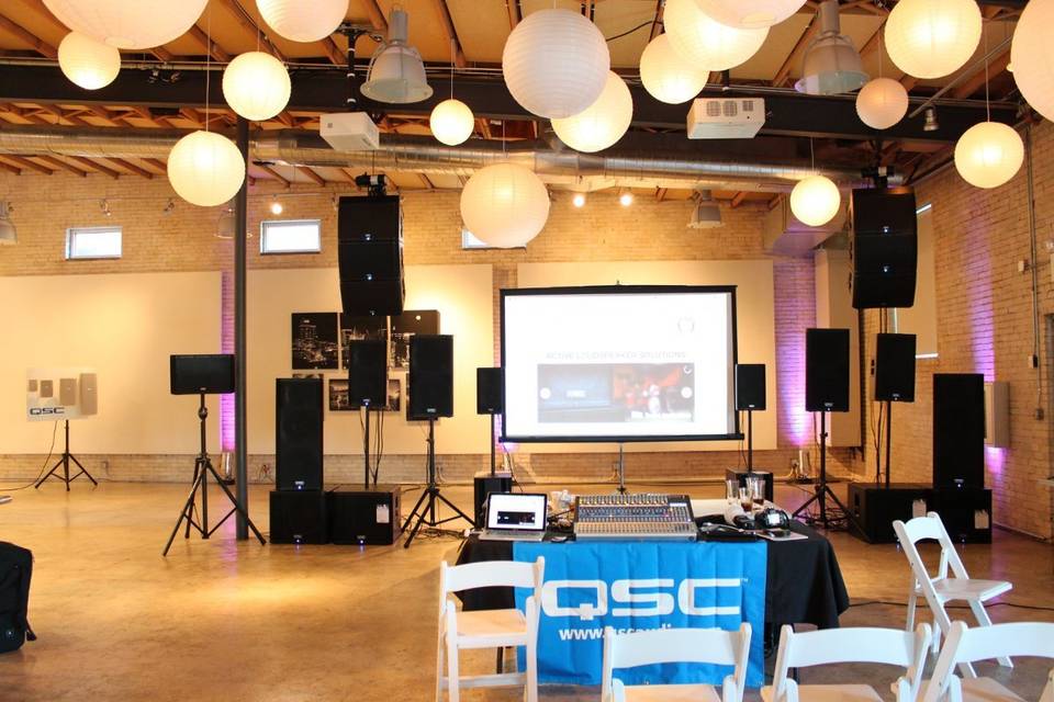 Corporate Event in the Studio QSC