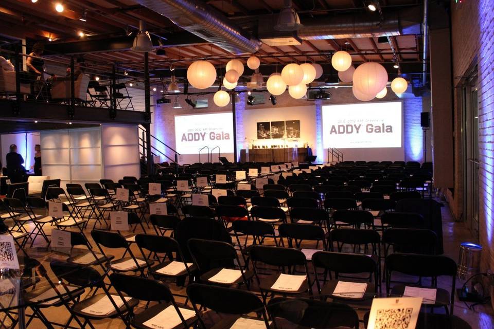 Addy Awards Studio - seating for 300 guests