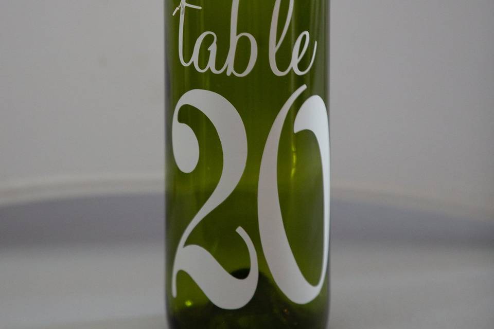 Green Wine Bottle Numbers