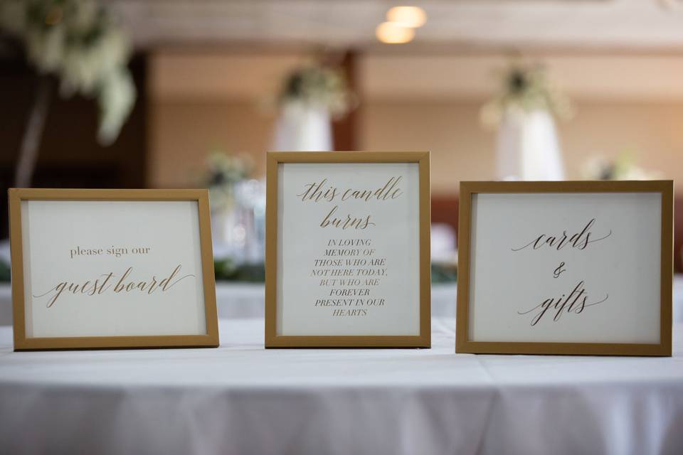 Table Signs