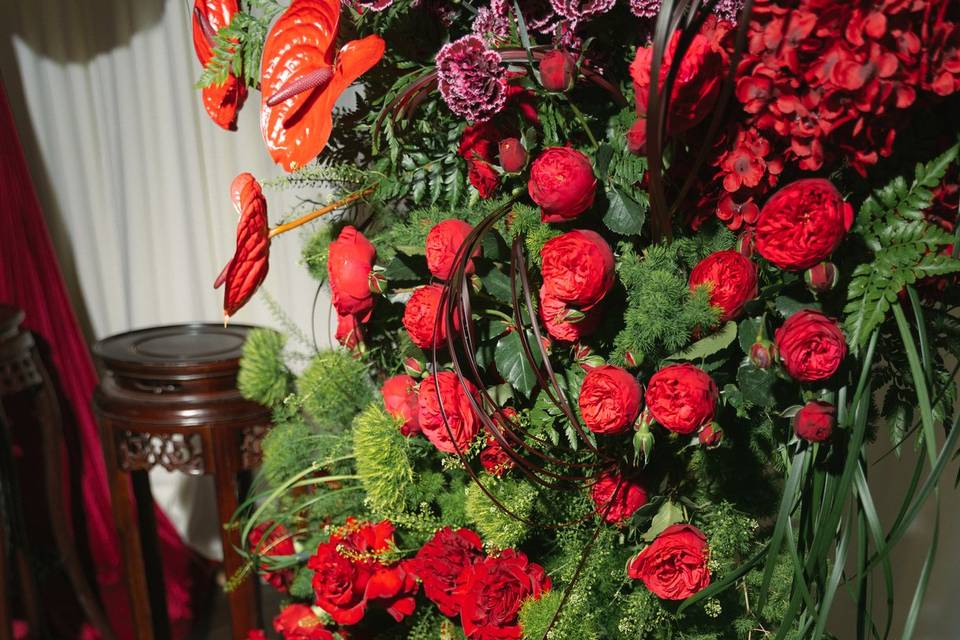 Modern Luxury Red Tea Ceremony