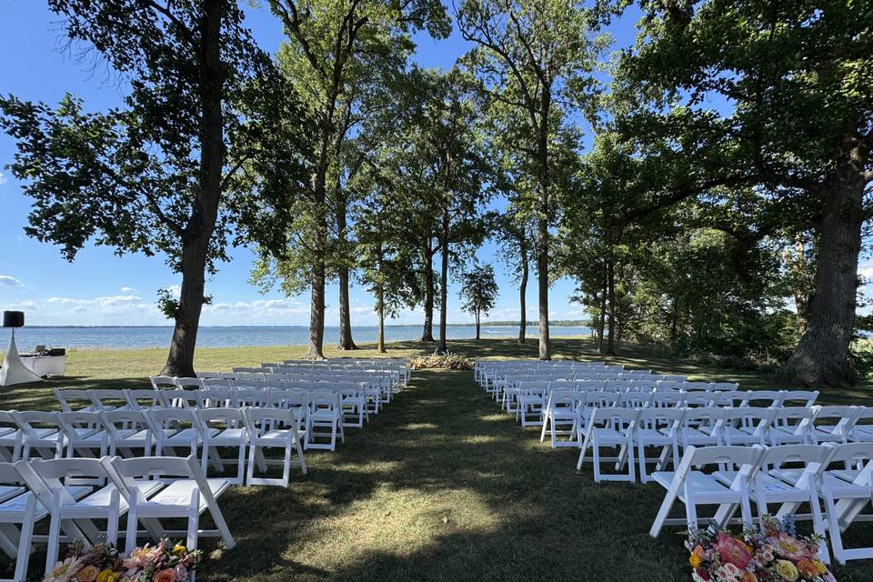 Ceremony setup