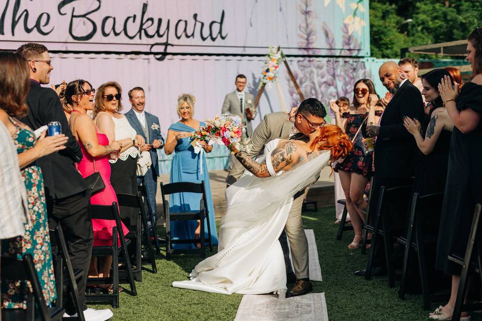 Just married! ceremony service