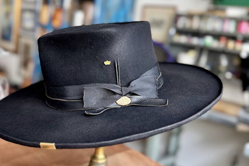 Groom's Black Heller Hat