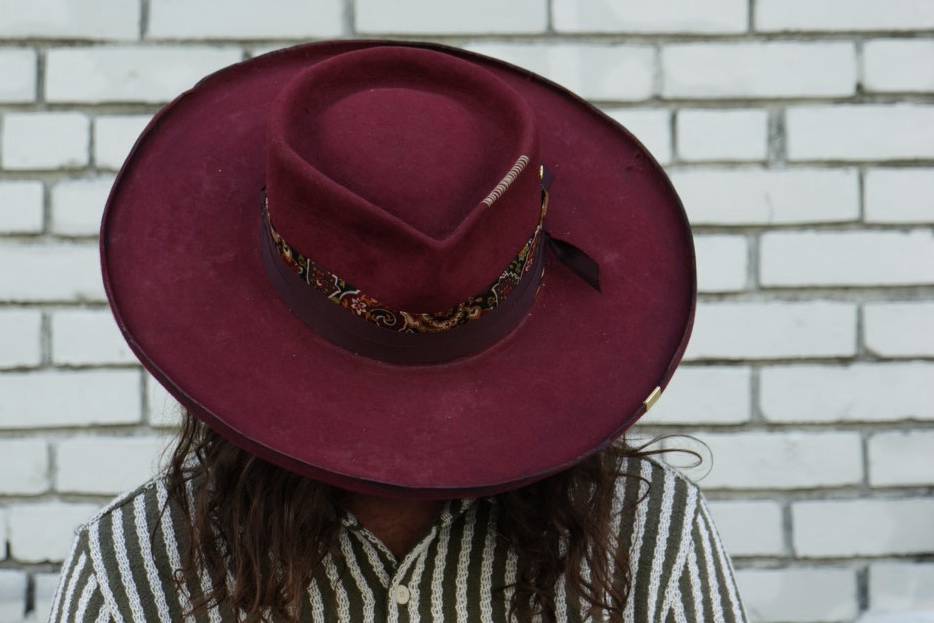 Deep Red Heller Hat
