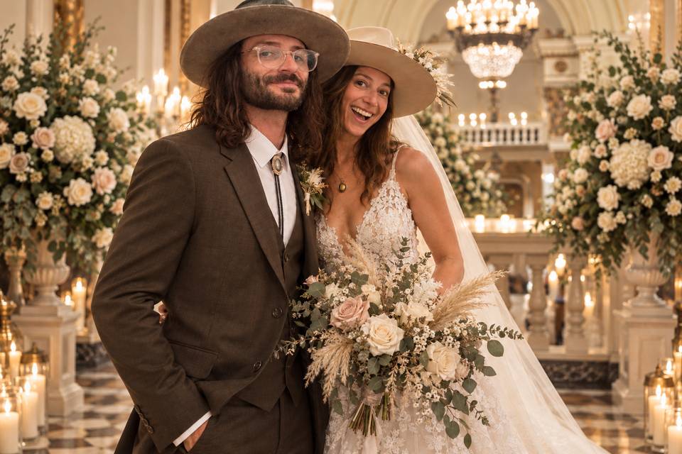 Couple on Wedding Day