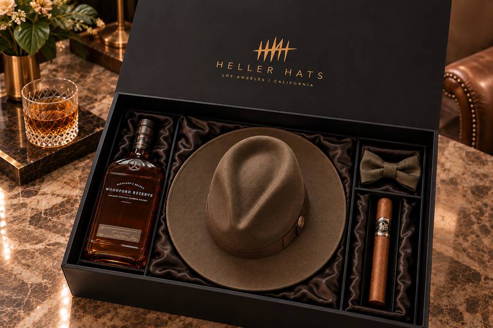 Heller Hat Groom Gift Box