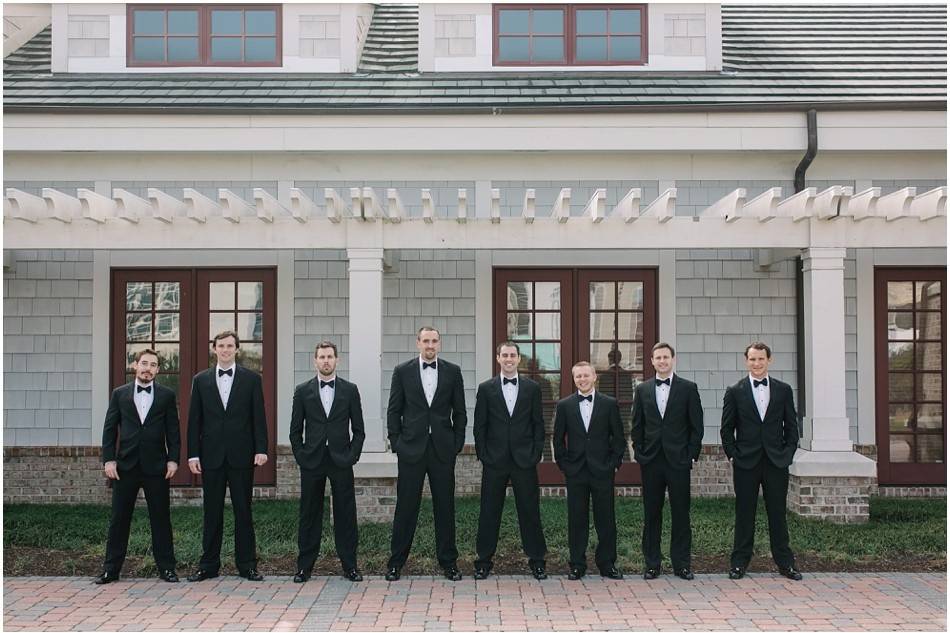 The groom with his groomsmen