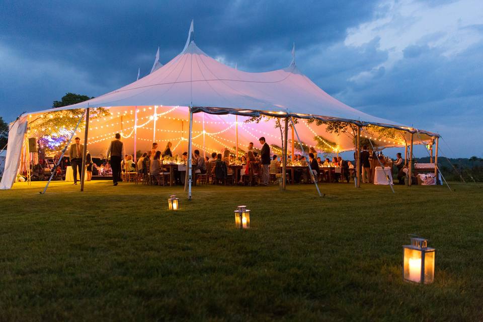 Tent aglow weekapaug inn