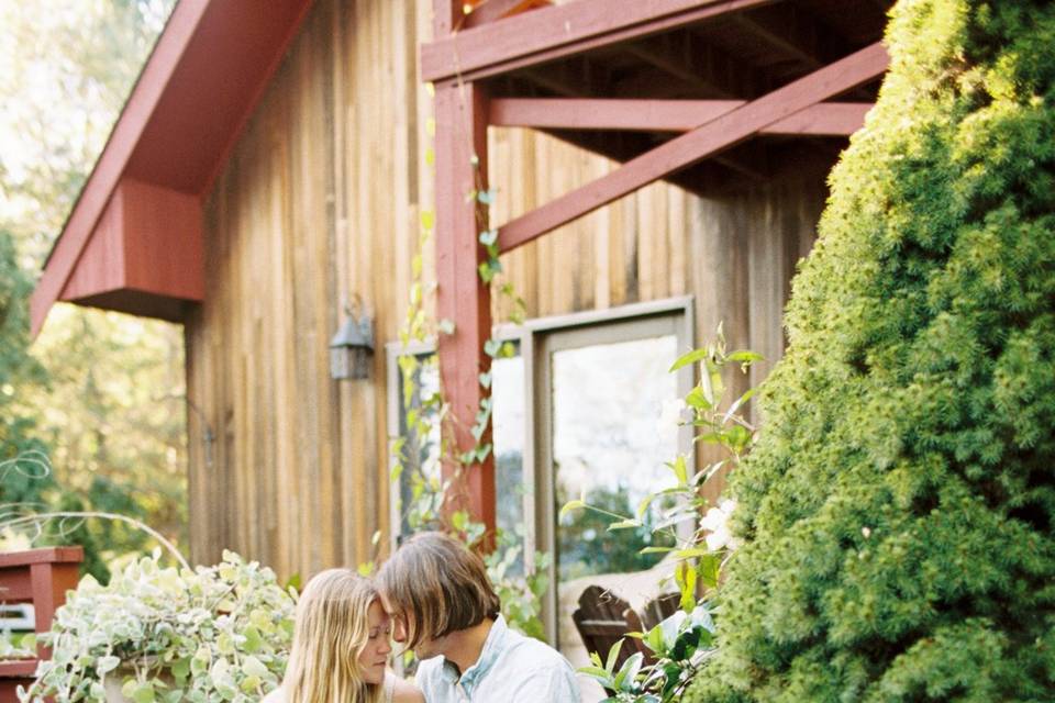 At home engagement shoot