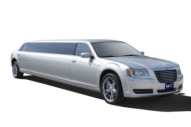 Chrysler 300 metallic silver stretch limousine