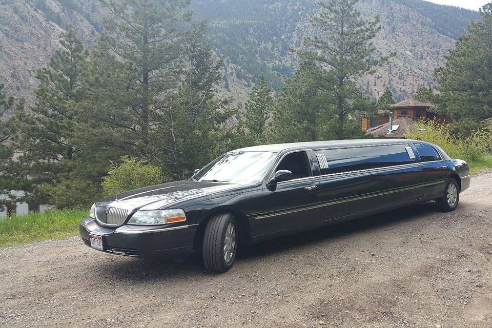 Lincoln town car strech limousine