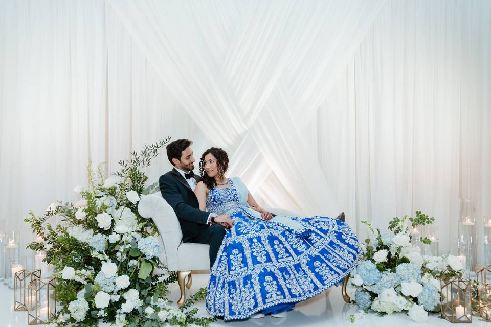 A lush sweethearts couch