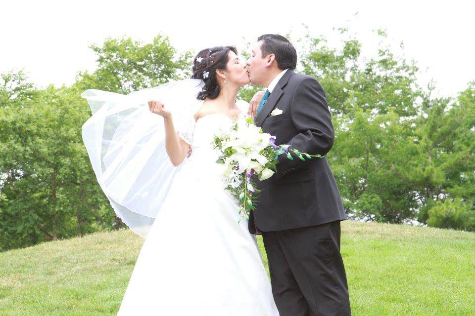 Wedding kiss