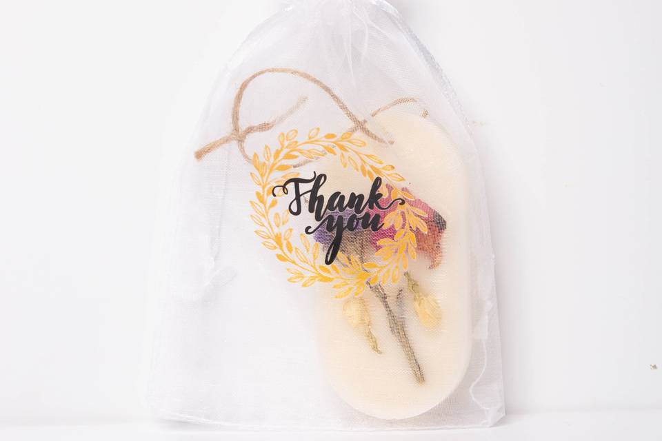 Soy Wax bars w/ dried flowers