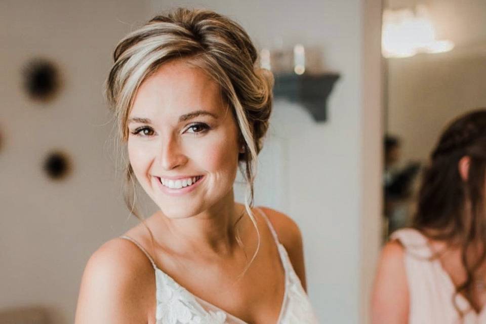 Bride makeup look