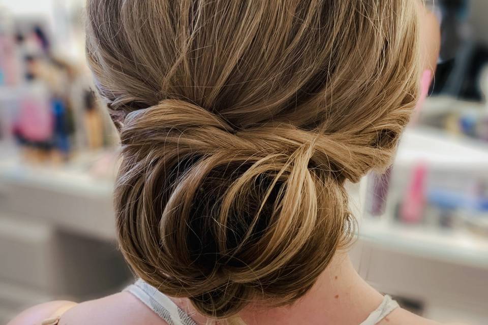 Updo hair