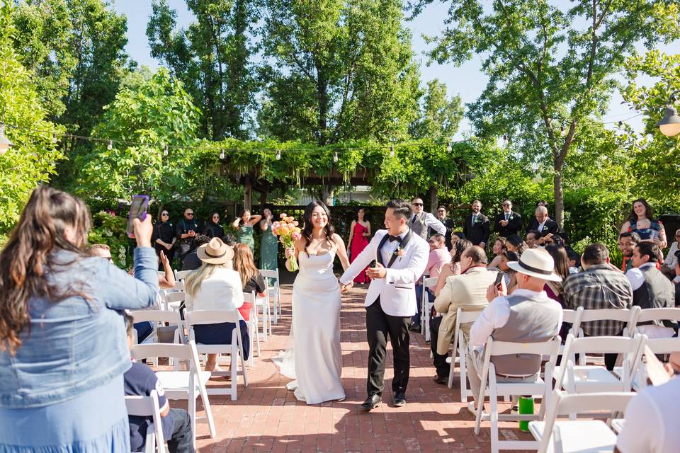 Walking down the aisle