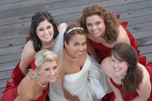 Bride with her bridesmaid