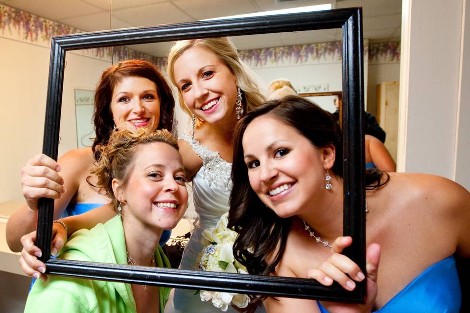 Bride & Friends Framed