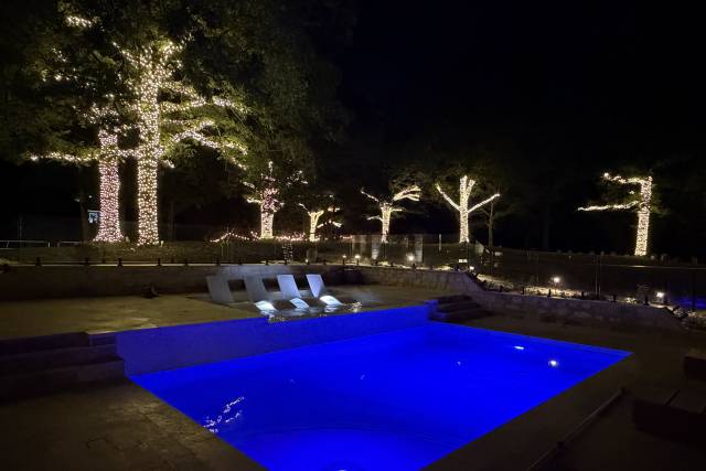 Pool at night