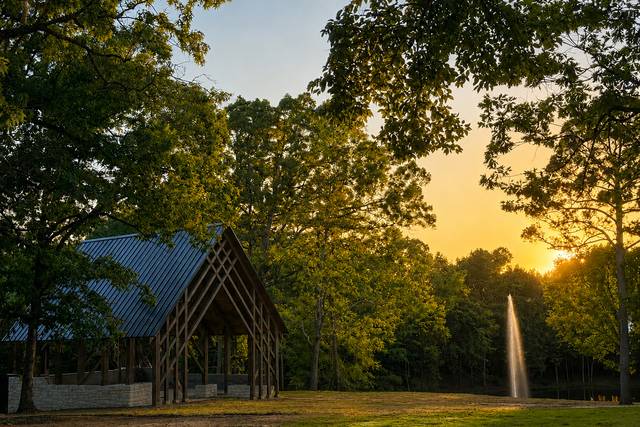 The chapel lawn