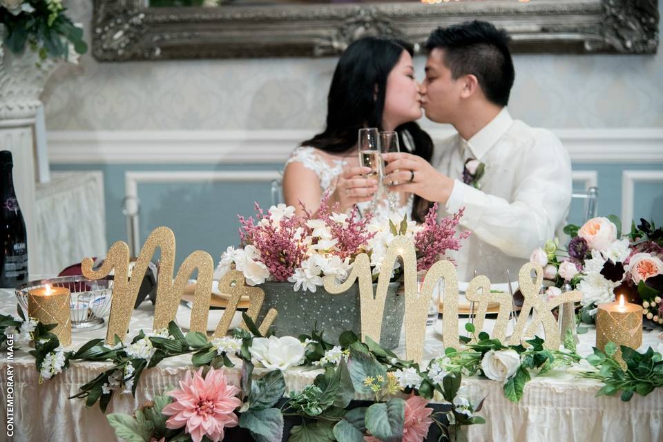 Mr & Mrs in Crystal Ballroom