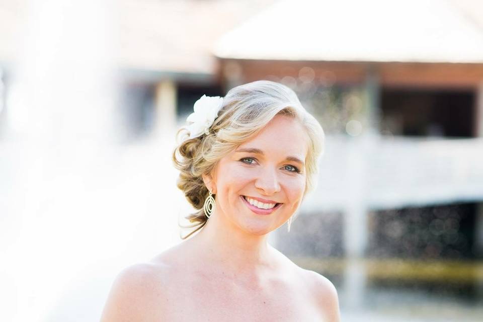 Bride with the bridal bouquet