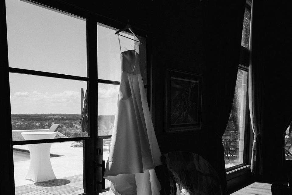 Bride with Dress