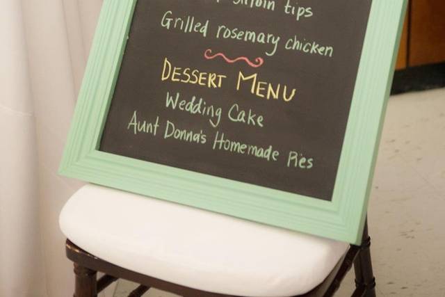 Dinner signage