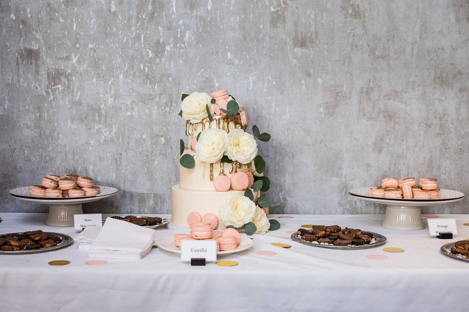 Cake and pastries table