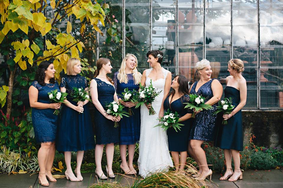 M+B Bride and Bridesmaids