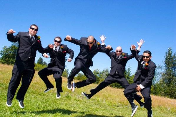 Groom and groomsmen