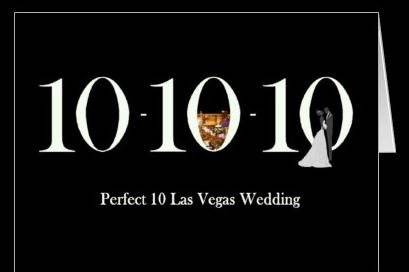 10 10 10 Las Vegas Wedding Card