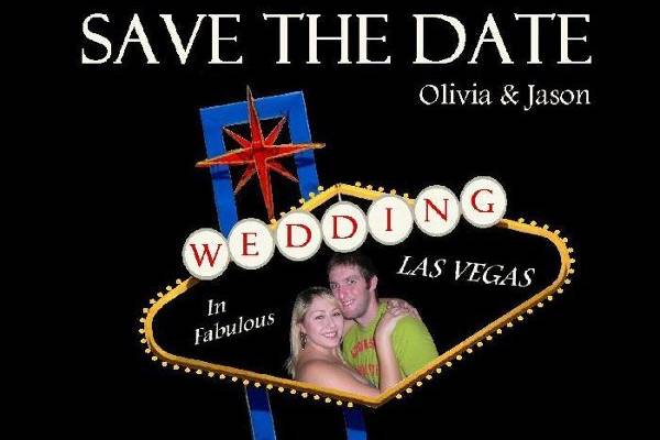 Save the Date Las Vegas Wedding
